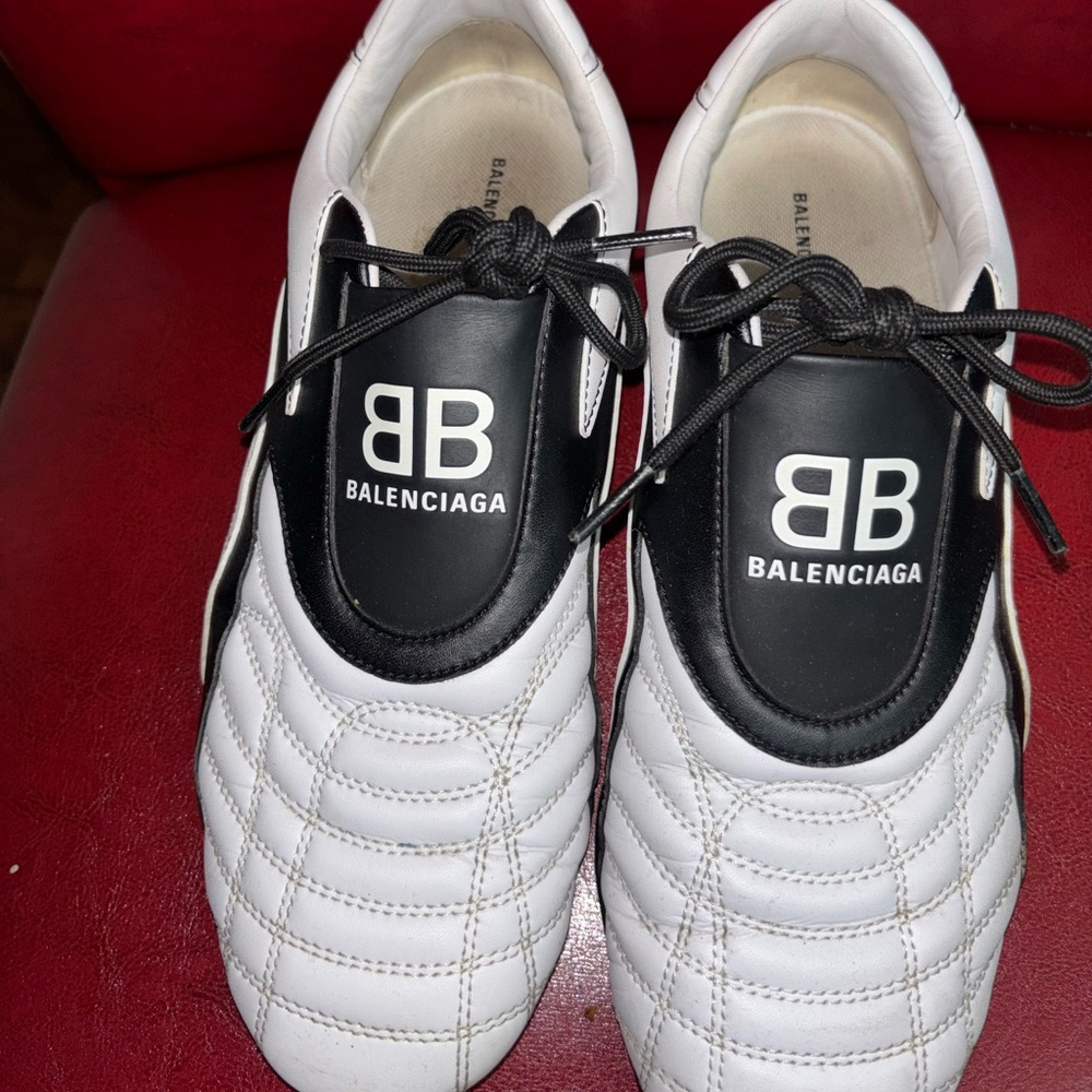 Balenciaga Monochrome Quilted Sneakers